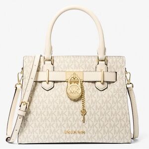 NWT Michael Kors Hamilton Small Logo Satchel (Retail $358)